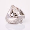 Pasquale Bruni, Heavy, 18ct White Gold Diamond / Ruby Snake Il Peccato Ring - 2