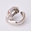 Pasquale Bruni, Heavy, 18ct White Gold Diamond / Ruby Snake Il Peccato Ring - 4
