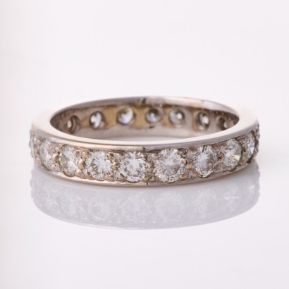 18ct White Gold, Modern, 1.80ct Diamond Eternity Band