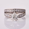 Chaumet Josephine "Aube Printani&egrave;re", 18ct White Gold, .76ct Pear cut / 1.00ct Diamond Ring