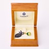 Faberge, 18ct Yellow Gold, Green Enamel Egg Pendant / Enhancer with Box - Near new - 2