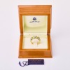 Faberg&eacute;, 18ct Yellow Gold, .27ct Diamond / Green Enamel Ring with Box - 3