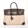 Herm&egrave;s, Toile H & Taurillon Clemence Birkin, Size 35