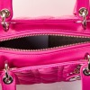 Christian Dior, Quilted Fuchsia Lambskin Lady Dior Handbag - 4