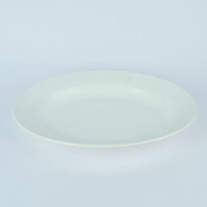 A Large Oval Bordalo Pinheiro White Clay Cabbage Leaf Serving Dish A/F