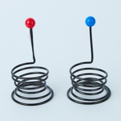 A Pair of Atomic Style Egg Holders