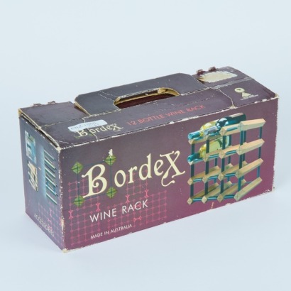 A Retro Bordex Kit Set 12 Bottle Wine Rack in Original Box