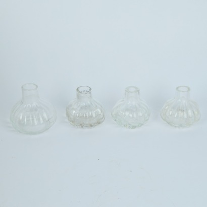 A Set of Four French Blown Glass Vases