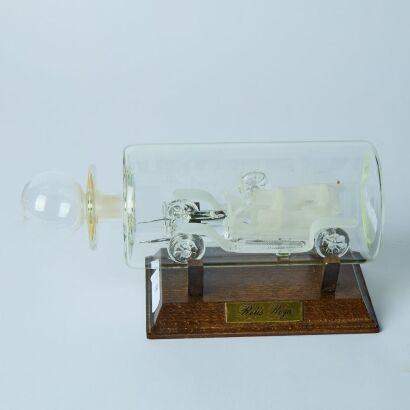 A Rolls Royce Ghost Glass Model in Display Bottle