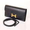 Herm&egrave;s, Noir Constance To Go Wallet on Strap with Box - 2