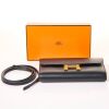 Herm&egrave;s, Noir Constance To Go Wallet on Strap with Box - 4