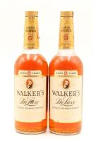 (2) Walker's 8 Year Old Deluxe Bourbon, circa 1950s (US)