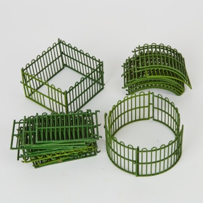 A Collection of Vintage Toy Fences