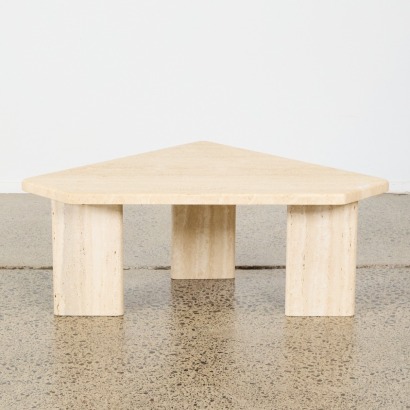 An Italian Travertine Marble Side Table