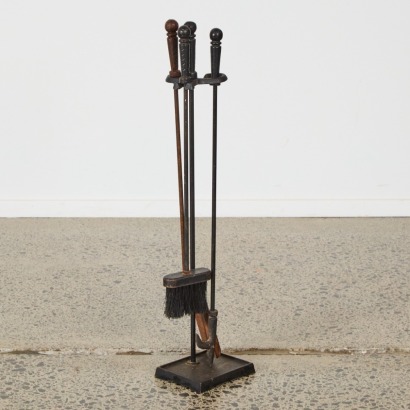 A Set of Hearth Tools on a Stand
