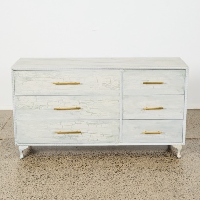 A French Country Six Drawer Lowboy
