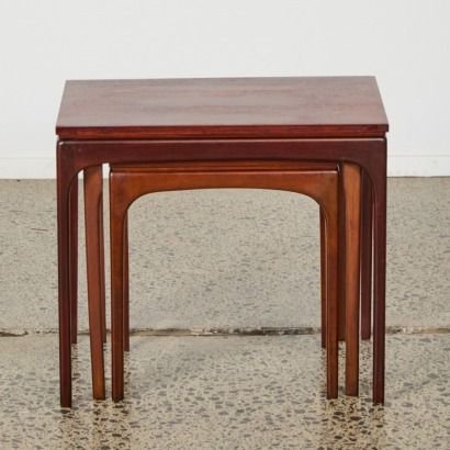 A Set of Three Mid-Century Nesting Tables