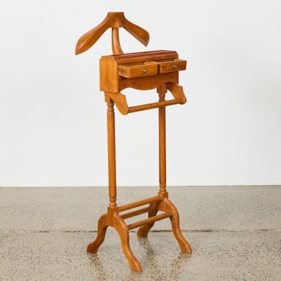 A Wooden Valet with Drawers