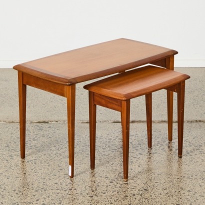 A Pair of Mid-Century Nesting Tables