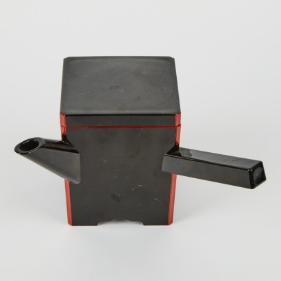 A Japanese MCM Lacquerware Teapot