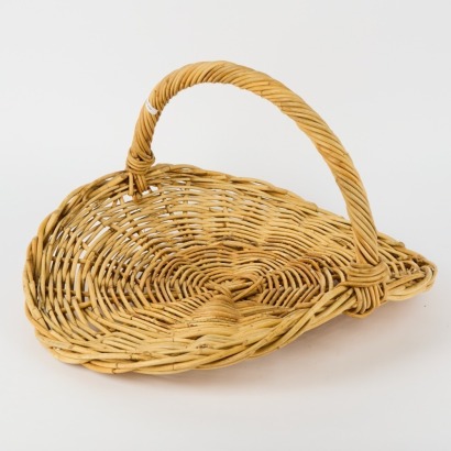 A Woven Wicker Gathering Basket