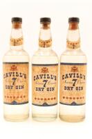 (3) Cavill's Seven Brown Dry Gin (SOL) (MS)