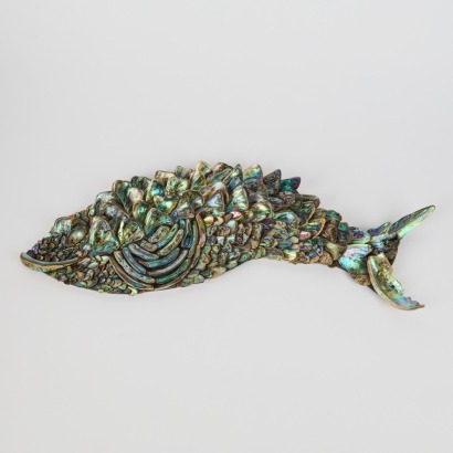 A Large Hand-Crafted Highly Polished Pāua Shell Fish