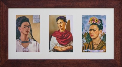 A Framed Trio of Frida Kahlo Prints