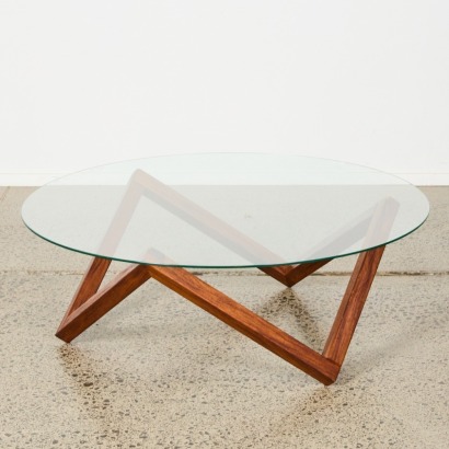 A Rosewood Infinity Style Coffee Table