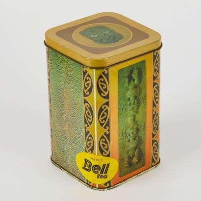 A Maori Motif Bell Tea Caddy
