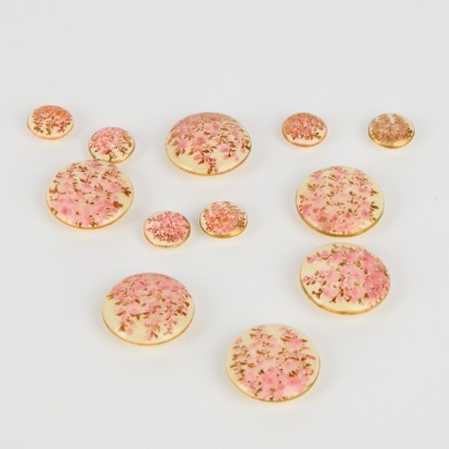 A Set of Nine Satsuma Buttons