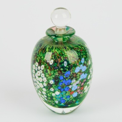 A Peter Raos Art Glass Perfume Bottle 1992
