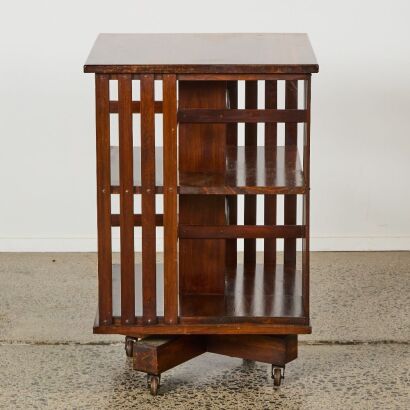 A Revolving Library Bookcase