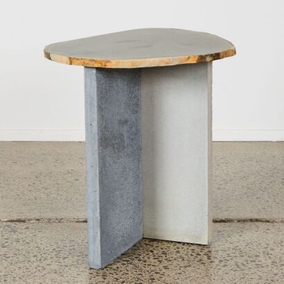 A Naturalistic Stone Side Table