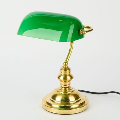 A Vintage Banker's Lamp