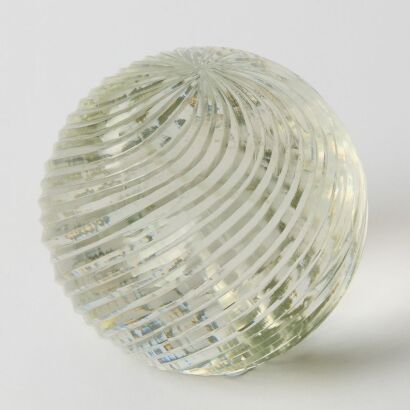 A Murano Seguso Swirled Art Glass Paperweight
