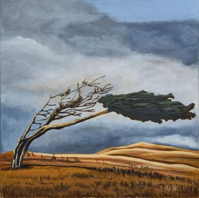 ARTIST UNKNOWN Windblown Tree
