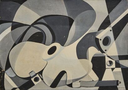 A Modernist Canvas Painting