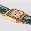 18ct Yellow Gold, 27mm Cartier Santos-Dumont "Extra Plate" Ultra Thin hand-wound Wristwatch, circa 1980s - 4
