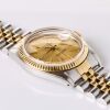 Stainless Steel / 18ct Yellow Gold, 36mm Rolex Datejust Champagne index Dial Wristwatch, circa 1987 - 4