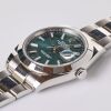 Stainless Steel, 41mm Rolex Oyster Perpetual Datejust, Mint Green Dial Wristwatch, circa 2023 - 3