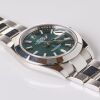 Stainless Steel, 41mm Rolex Oyster Perpetual Datejust, Mint Green Dial Wristwatch, circa 2023 - 4