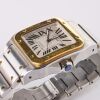 Stainless Steel / Yellow Gold, 39mm Cartier Santos 100 Automatic Wristwatch, circa 2008 - 3