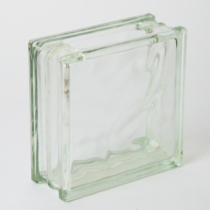 A Vintage German Glass Brick Vase