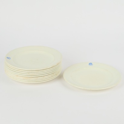 Ten Hancock Hotels Monogram Dinner Plates