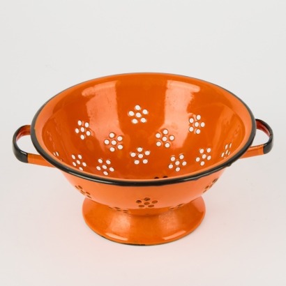 A Retro Orange Colander