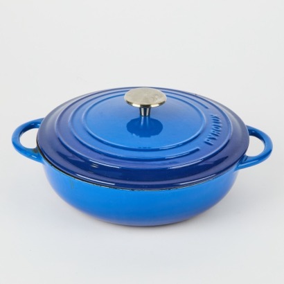 A French-Made Casserole by Pyrolux in Blue