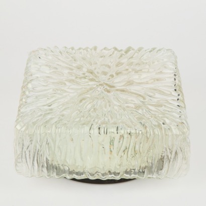 A Mid-Century Square Glass Wall Shade