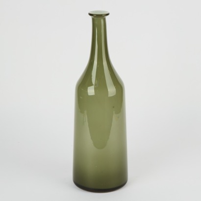 A Scandinavian Grey Glass Vase