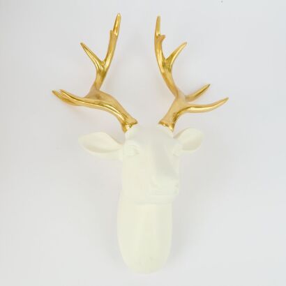 A Deer Head Wall Sculpture